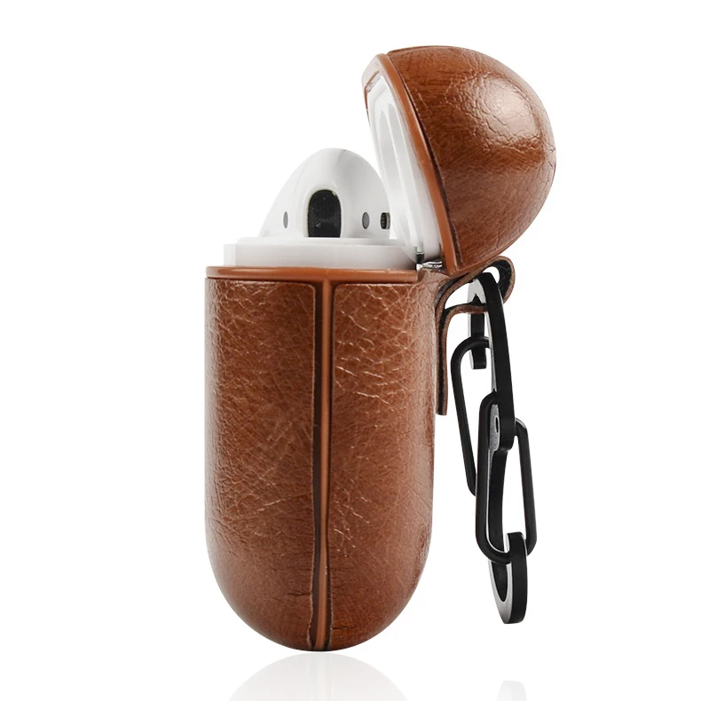 Чехол для наушников для Apple, аксессуары для AirPods для iPhone, чехол для ключей AirPods, роскошный кожаный чехол для хранения беспроводных Bluetooth наушников