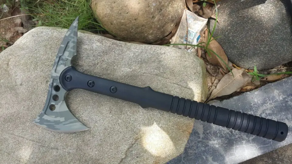 Armygreen Camouflage Тактический топор Томагавк армейский открытый охотничий кемпинг инструмент для выживания защита мачете Топор Ручной Пожарный топор ледяной топор Стингер оружие - Цвет: Armygreen Camouflage