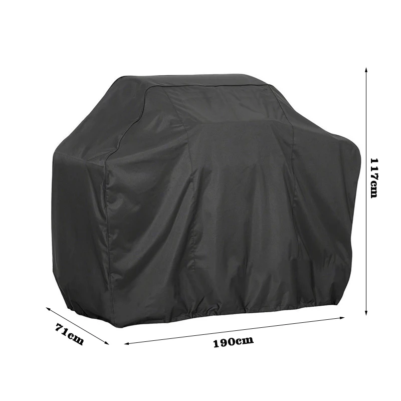 Square 190x71x117cm Обложки с барбекю противостоять дождя и УФ Оксфорд Пылезащитный чехол для барбекю гриль барбекю чехол для защиты газ уголь Аксессуары для барбекю - Цвет: Square 190x71x117cm