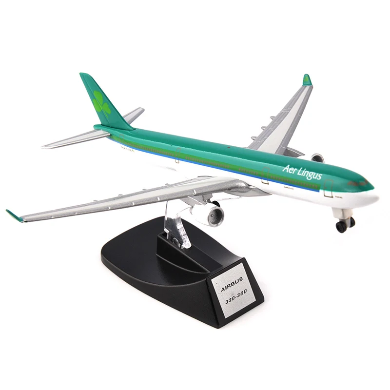 Для сбора AerLingus A330-300 зеленый Аэробус модель отлитая модель самолета плоскости коллекционная игрушка 14 см для любителей мальчиков подарки