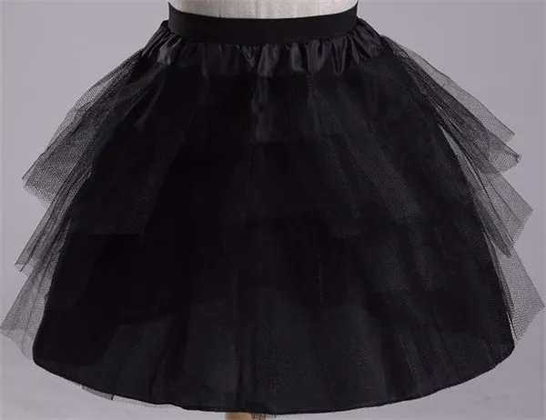 Новые детские Подъюбники для цветочного платья девочек трехслойные короткие