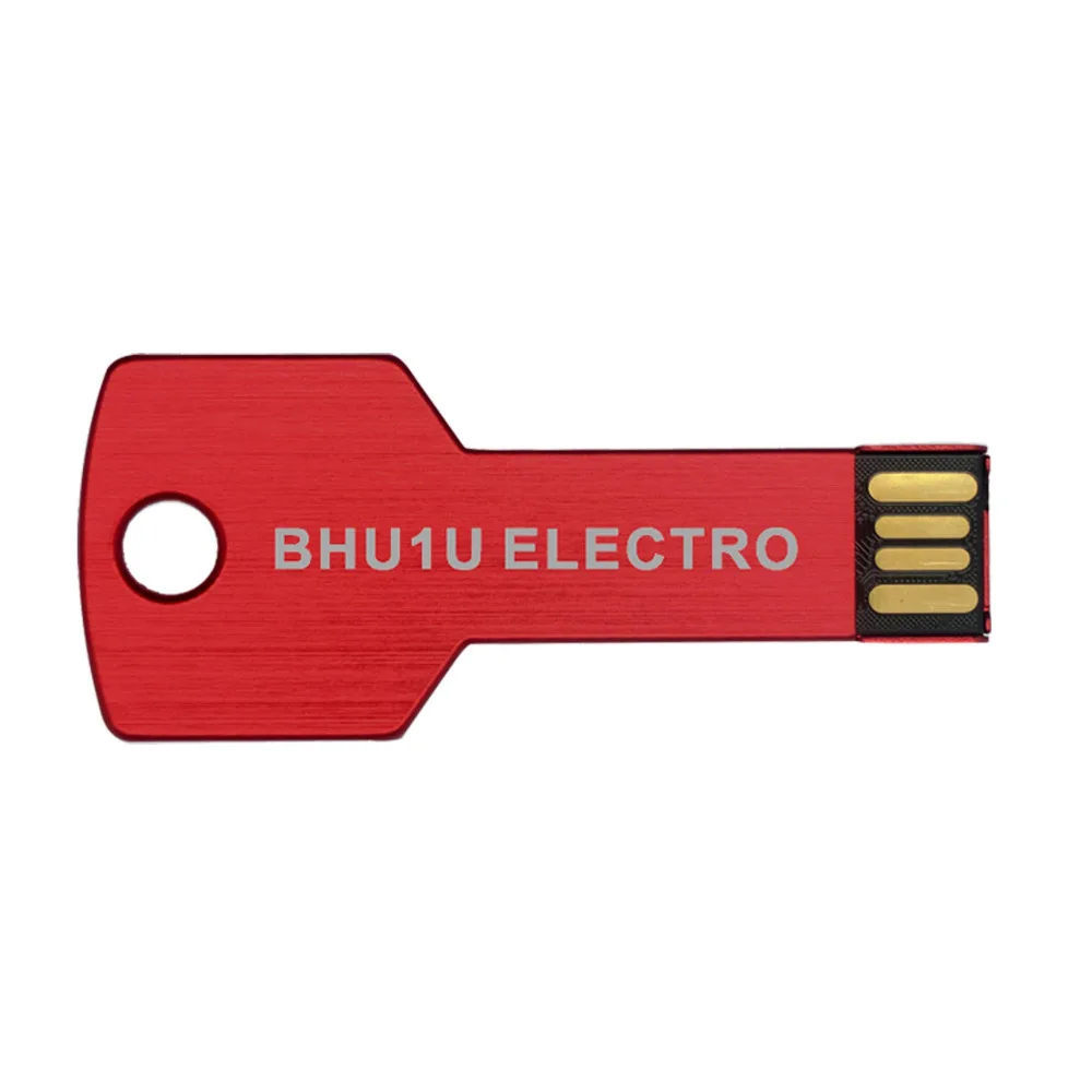USB флеш накопитель J boxing 100 шт. 128 Мб металлический ключ с гравировкой логотипа