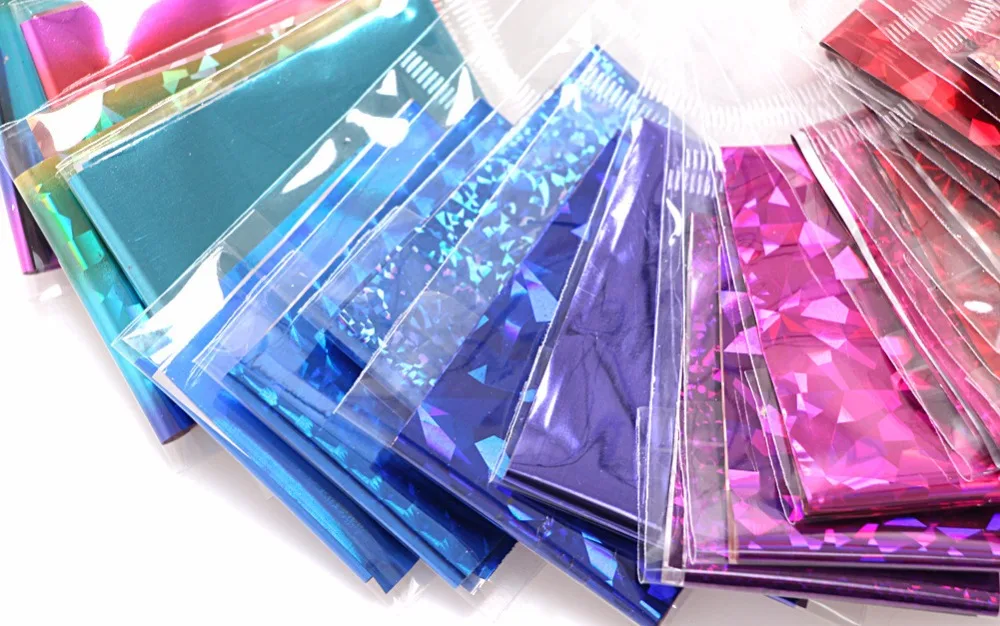 MSHARE голографические лак для Фольга Переводные картинки наклейка с цветком