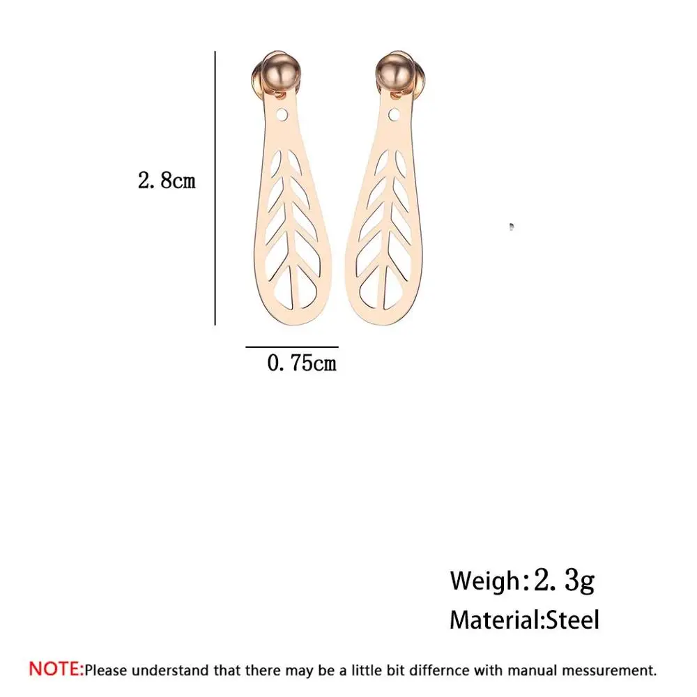 Женские серьги-гвоздики геометрической формы из нержавеющей стали Chandler круглые |