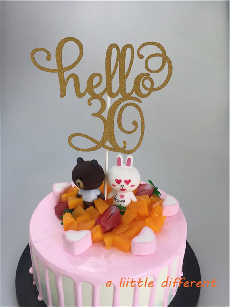 11 5x15 см 1 шт./компл. Hello 40 украшение для именинного торта 40th день рождения Возраст