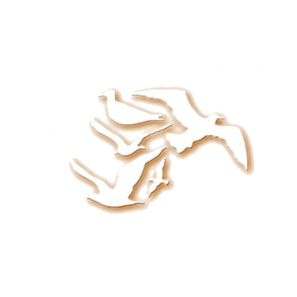 sliver Eastshape 5 шт морские птицы металлические штампы для карты для рукоделия Вырубные штампы для скрапбукинга DIY шаблон для вырезания и тиснения - Цвет: sliver