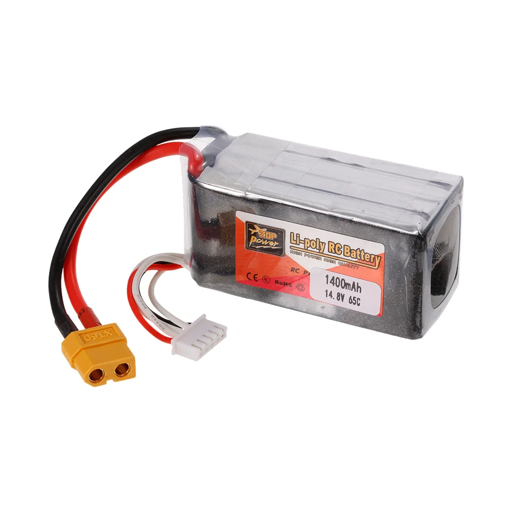 ZOP Мощность 4S 14 8 V 65C 45C 1400 мА/ч 1500 1800 XT60 Plug LiPo Батарея для 180 210 250 F330 быстроходный