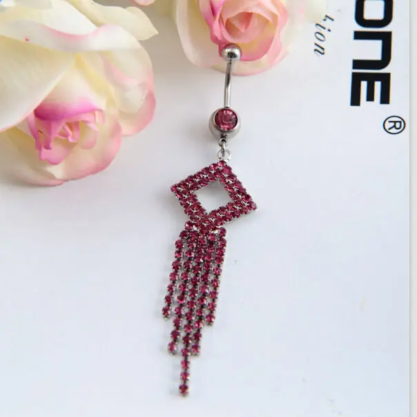 5pcs/lot High Quality Belly Button Rings Wholesale 2015 Top New Design Tassel Stainless Steel Navel Piercing Jewelry | Украшения и