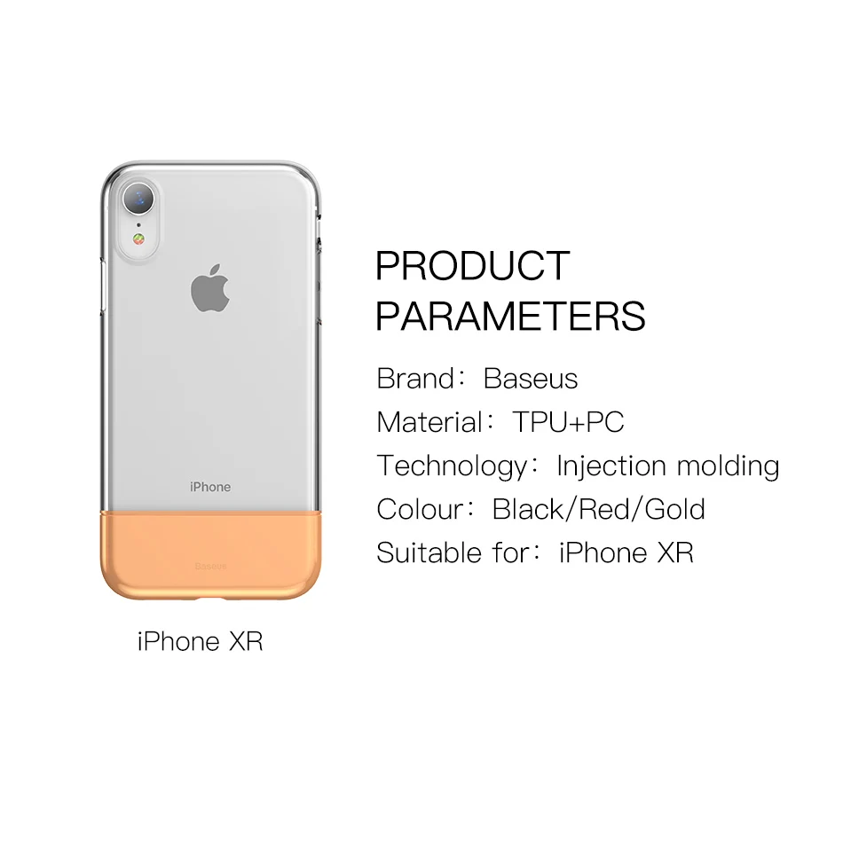 Baseus Прозрачный чехол для iPhone Xs Max Xr X S R Xsmax Coque Мягкий ТПУ силиконовый Жесткий ПК Защитный чехол для iPhone Max Funda