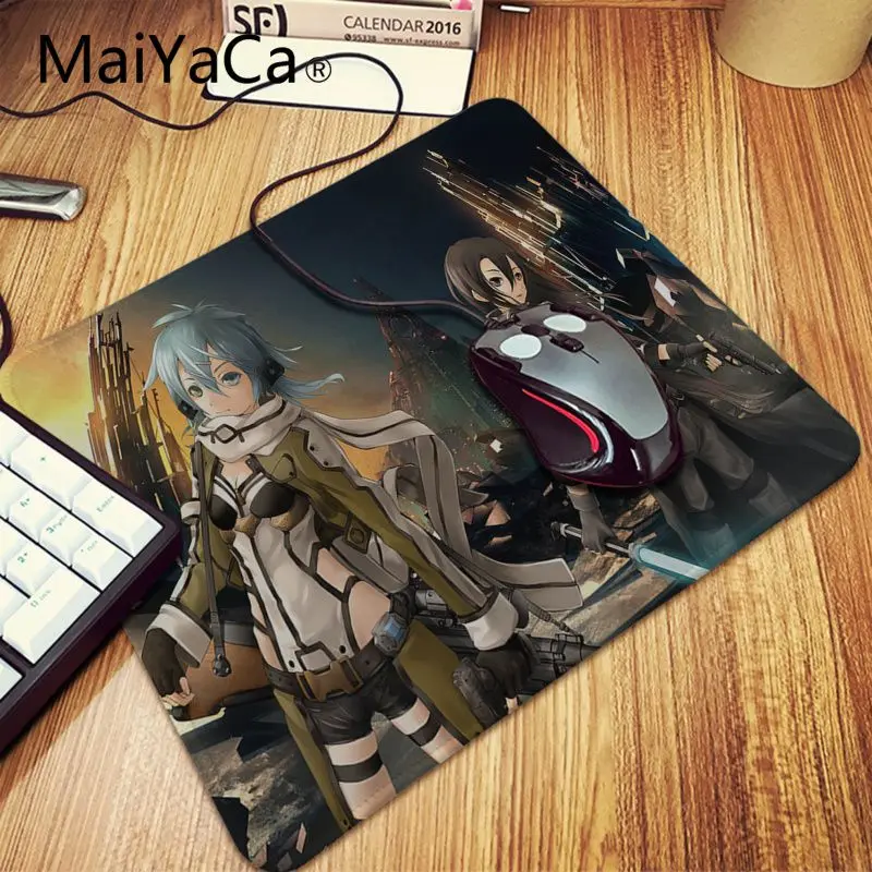 Maiyaca Sword Art онлайн Асада Сино коврик для мыши геймерская игра коврики большой шкафчик alfombrilla игровой коврик для мыши геймер ПК компьютерный коврик