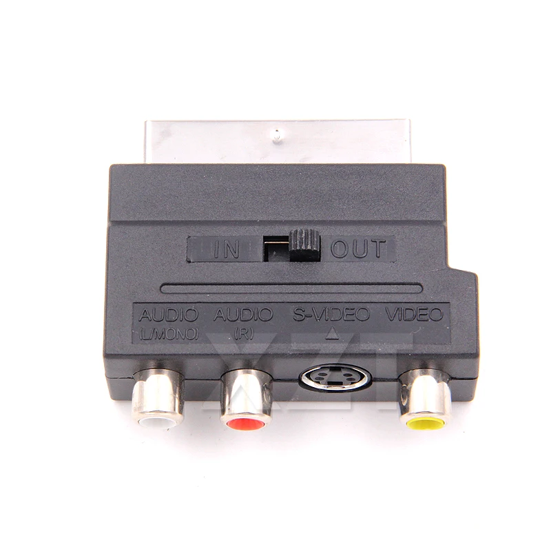 1 шт. новый хит продаж RGB Scart Композитный RCA S Video AV ТВ аудио адаптер|scart to composite|scart torgb