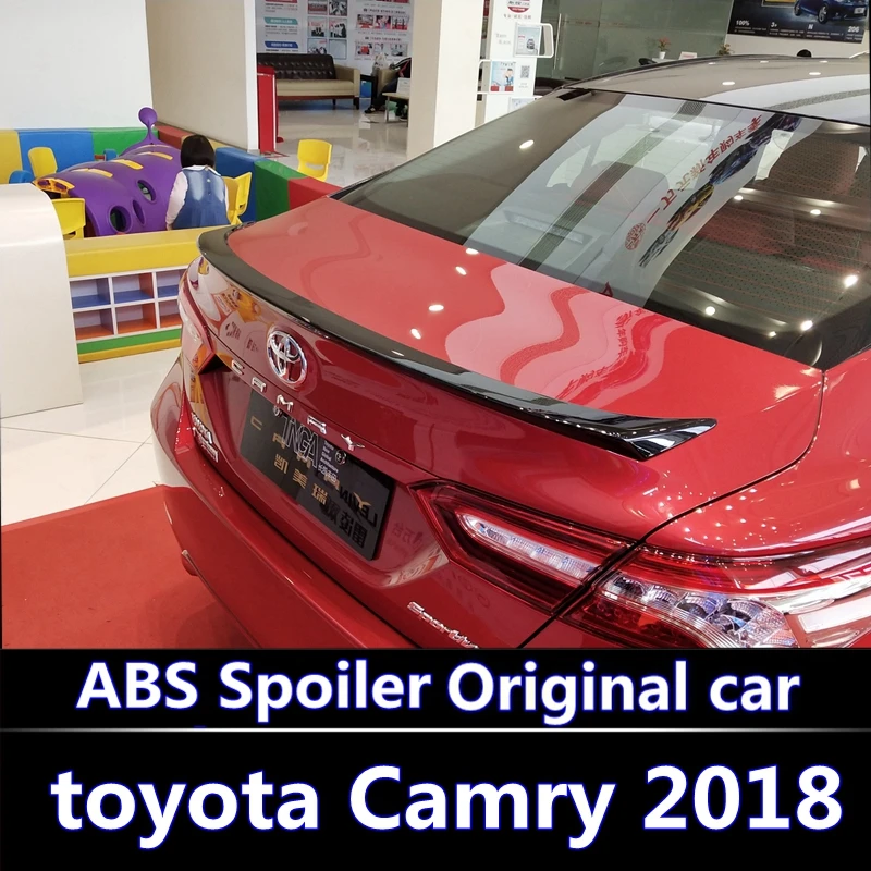 Спойлер для Toyota Camry 2018 2019 высокое качество абс материал заднее крыло автомобиля