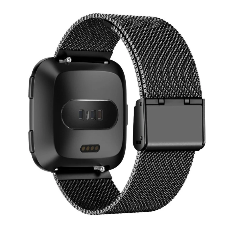 Сетчатый ремешок из нержавеющей стали для Fitbit Versa Ремешки наручных часов