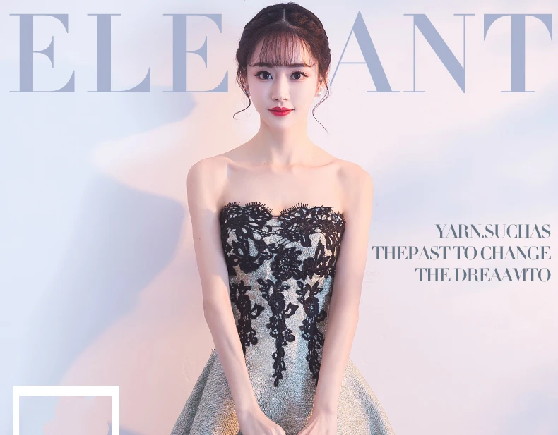 Vestido De Noche Con Cristal Черное вечернее платье с кружевной аппликацией платья для женщин арабское вечернее платье элегантные вечерние платья ES2551