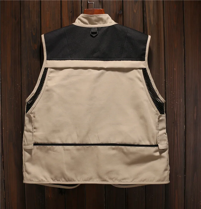 Summer Outdoor Men Women Fishing Vest Multi-pocket Portable Breathable Quick Dry Vest Solid color Leisure Sport Cycling Vest
