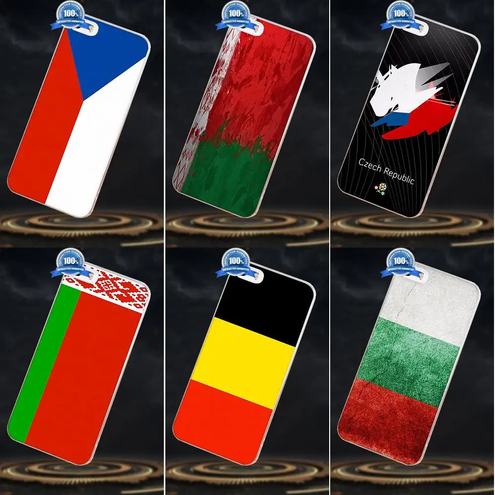 Бельгия Болгария Беларусь Швейцария Флаг Чехии для Apple iPhone X 4 4S 5 5C SE 6 6S 7 8 Plus Galaxy A3 A5