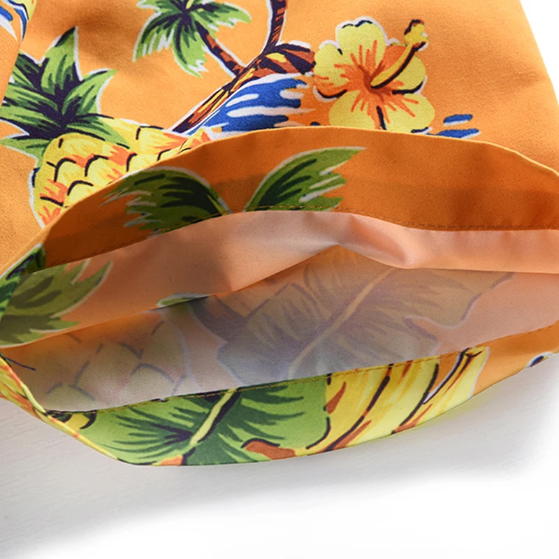 Новая красочная Мужская гавайская рубашка с коротким рукавом 2019 летняя
