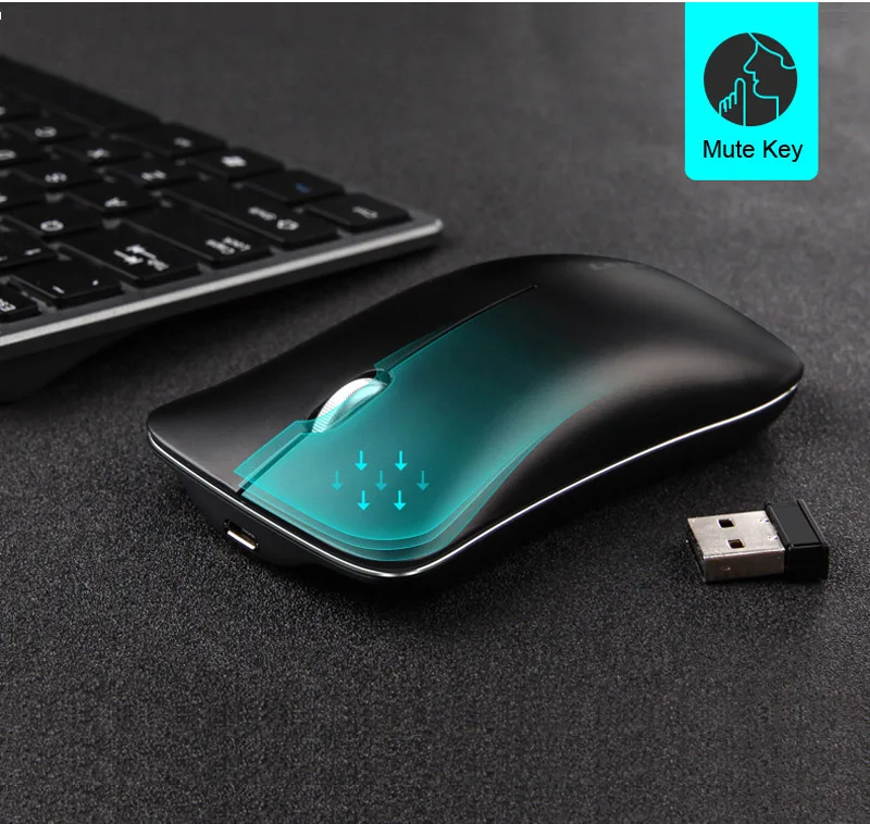 Cliry Беспроводная 2 4G + Bluetooth 5 0 двойная трехрежимная мышь из алюминиевого сплава 1600