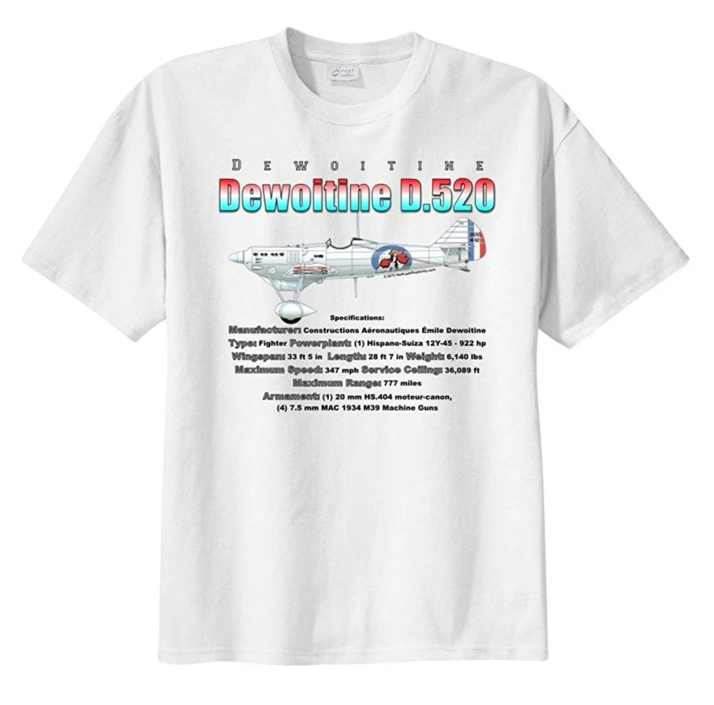 

Men'S Dewoitine D.520 Short Sleeve T-Shirt 2019 Classical Short Sleeve T-Shirt Men Slim Fit T-Shirt Men O-Neck Tees T Shirt