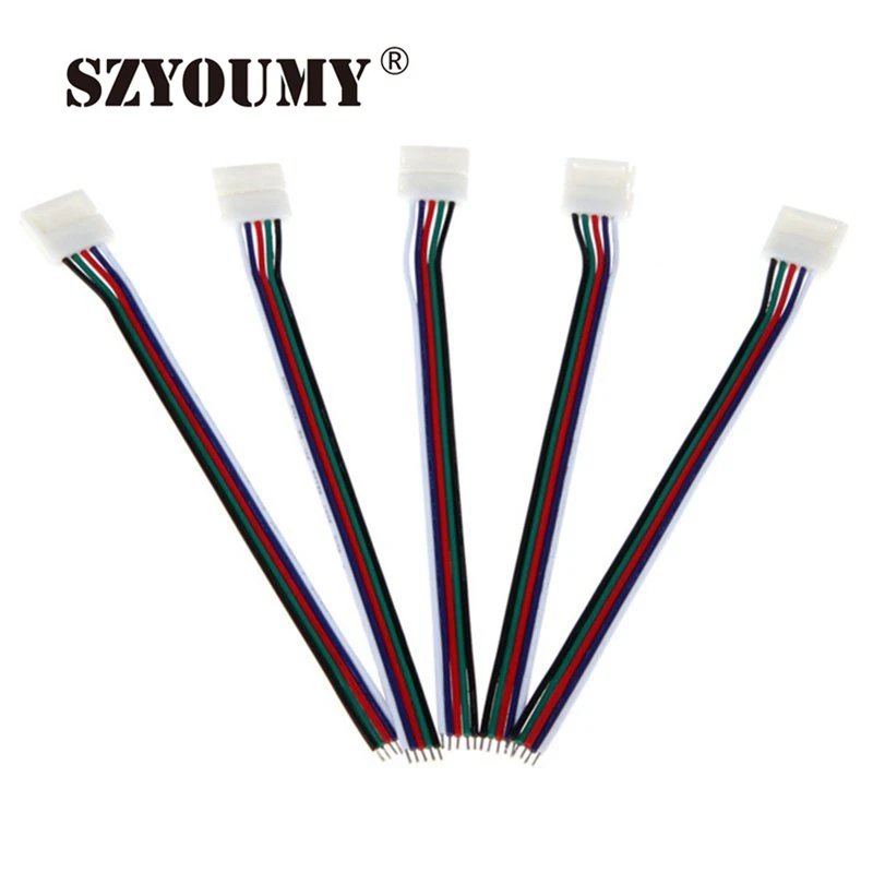 

SZYOUMY RGBW LED Strip Connector 100pcs/Lot For Connecting 12mm Width 5 Pin RGBW LED Strip To LED Controller