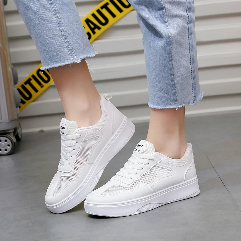 Женская повседневная обувь новинка 2019 женские кроссовки модная дышащая сетчатая
