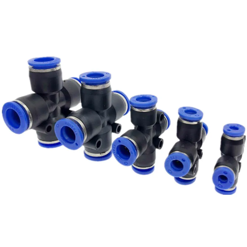 4 полосная поперечная форма равная пневматической трубке 8 мм 10 6 12 OD портовый