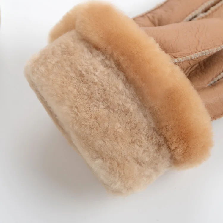 445656 новые модные перчатки из овечьей кожи зимние теплые женские велосипедные