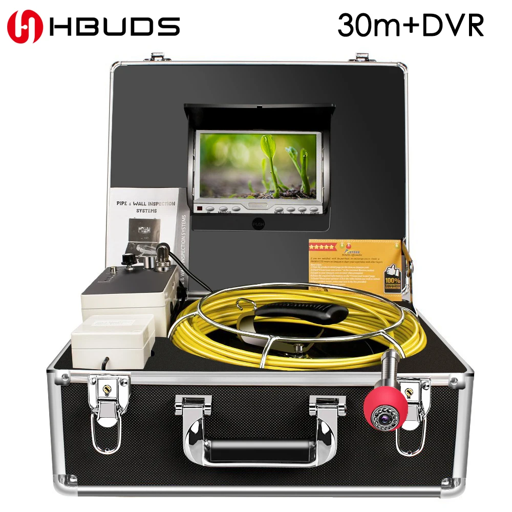 HBUDS 7 &quotбеспроводной WiFi 30 м Труба инспекции видео камера сливной канализационный