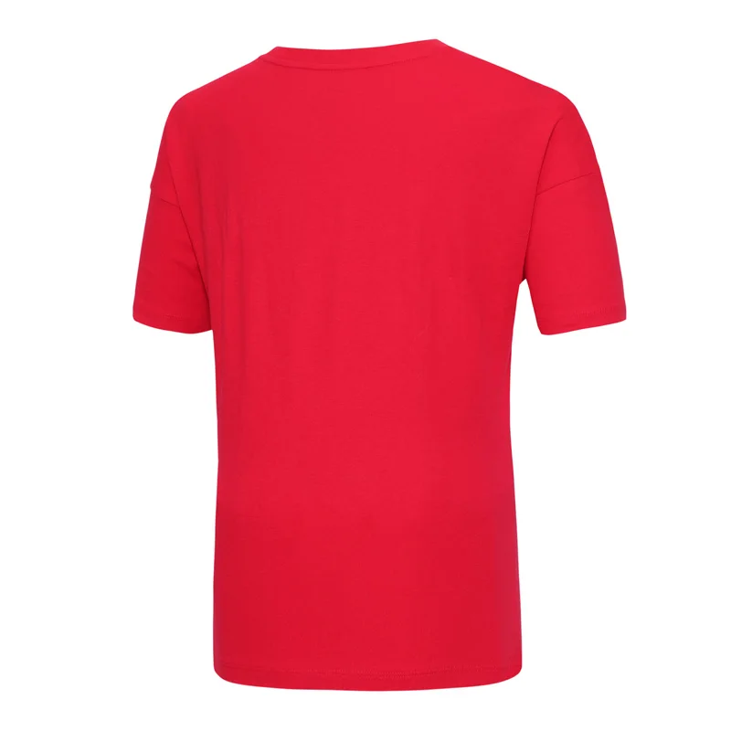 Li-Ning женские спортивные футболки из 100% хлопка дышащие удобные с принтом