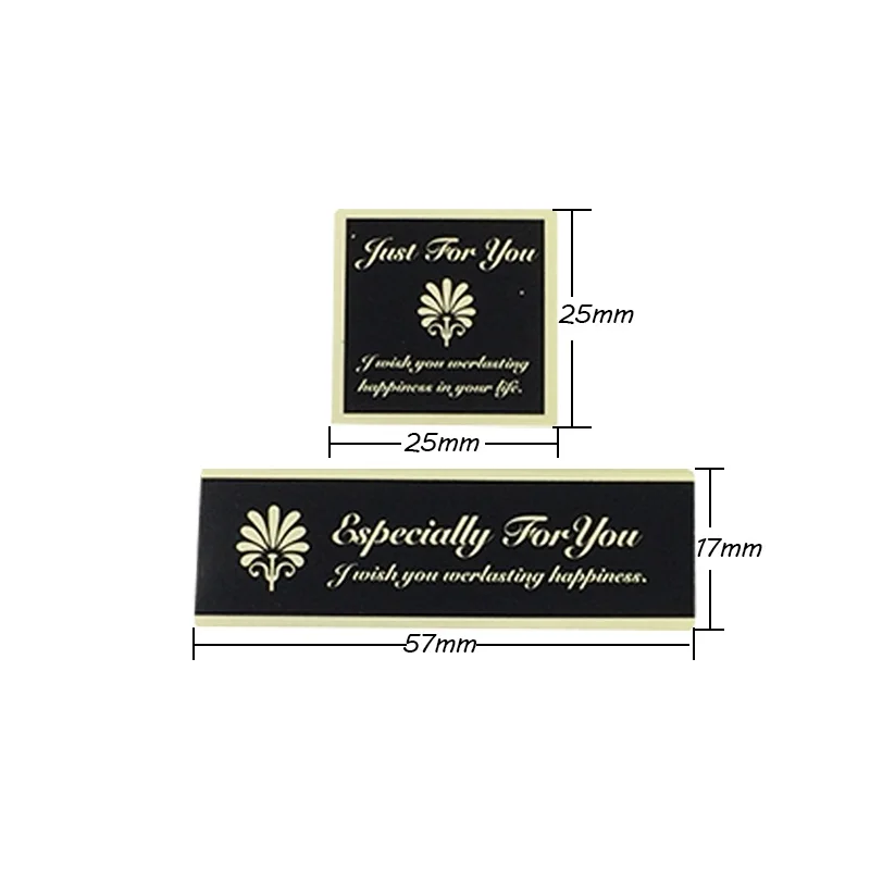 

110Pcs/lot 'Especially For You' Black Yellow Seal Sticker Kraft Paper Material Sticker DIY Multifunction Handmade Gift Sticker