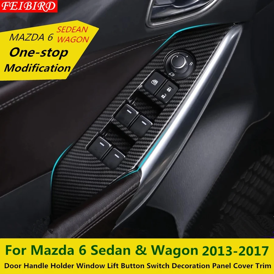 Внутренняя отделка для Mazda 6 Sedan & Wagon 2013 2015 2016 2017 держатель ручки двери кнопка