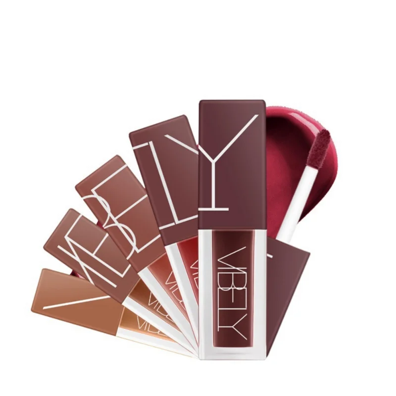 60 шт. макияжа бархатная матовая Водонепроницаемый жидкая губная помада прочного