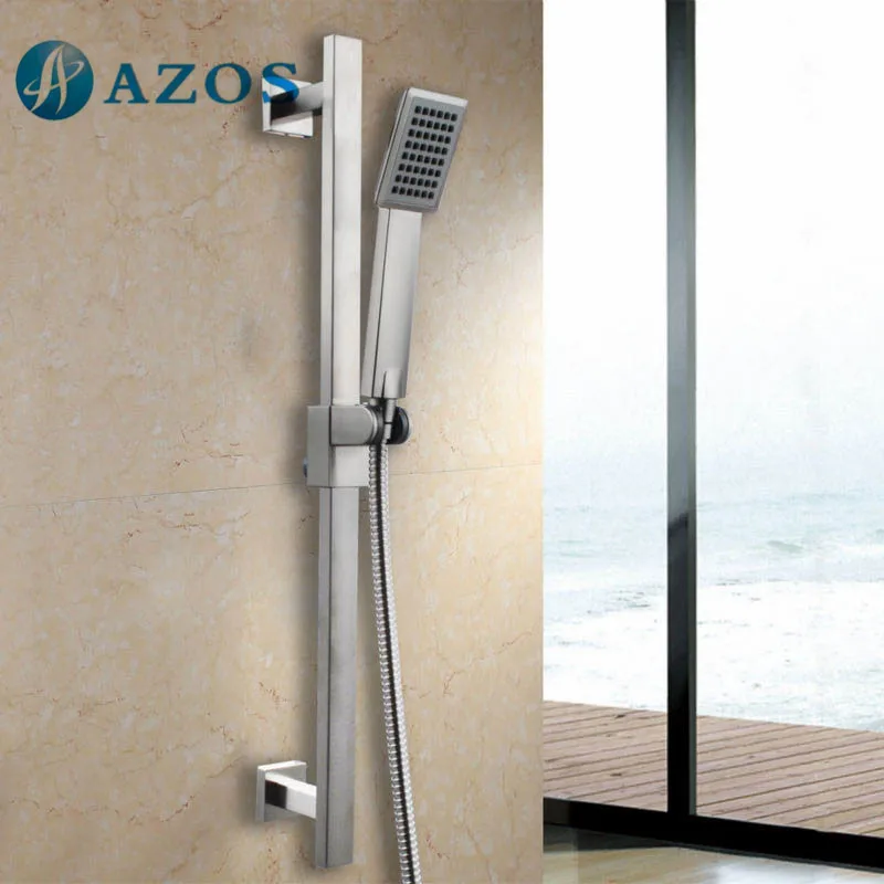 Лейка для душа с регулируемой направляющей матовая из нержавеющей стали SUS304 цвет