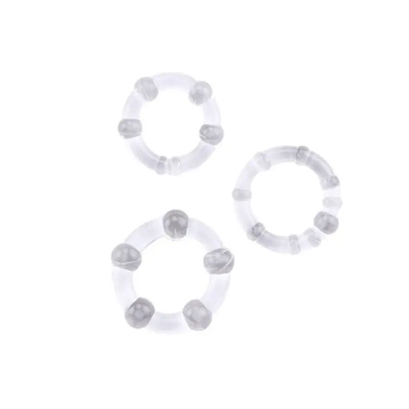 3 шт./упак. прекрасный пончик гибкие клейкие кольца на пенис член новые