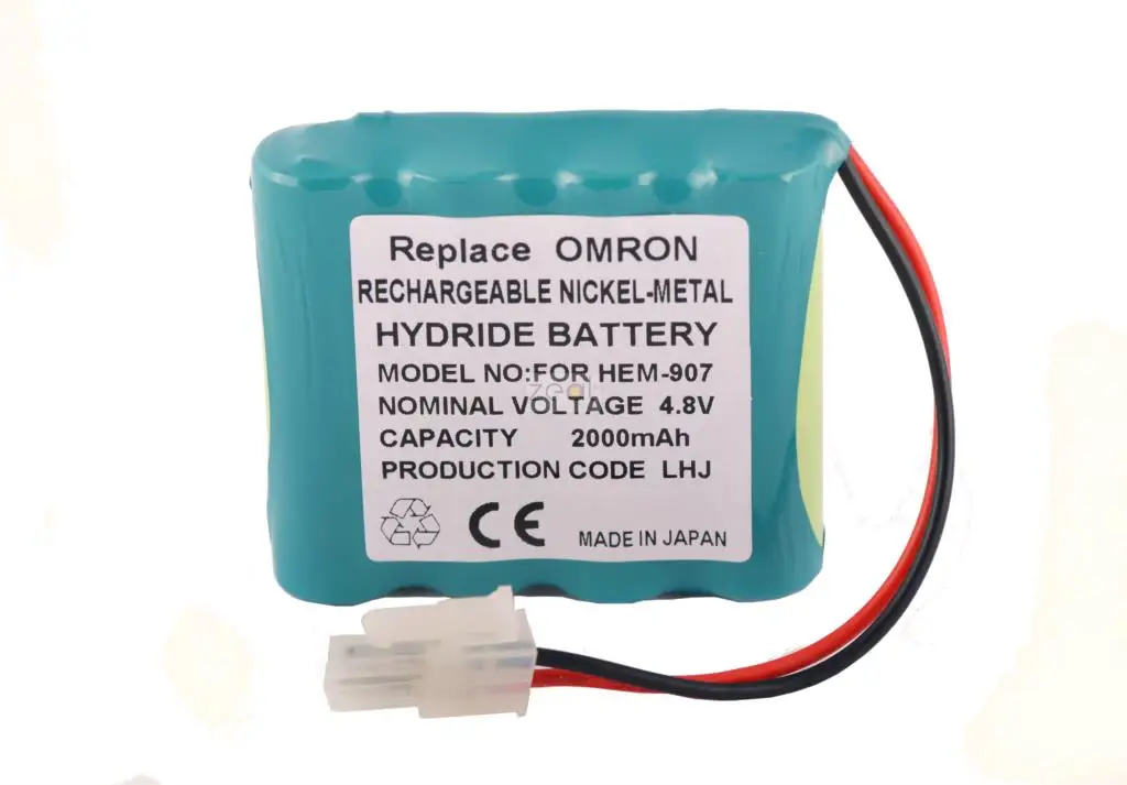 FOR Omron HEM-907 Sphygmomanometer 2000mAh 4.8v Battery