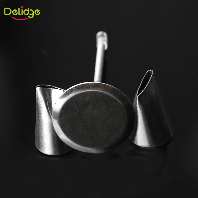 Delidge 1 Set Cake Decoration Flower Stand Nail 2 Icing Piping Nozzle Scissors For Cream Transfer | Дом и сад