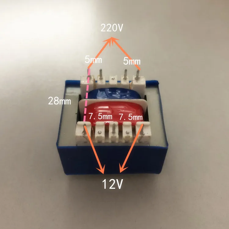 12V 0.4A трансформатор 5VA EI41 220V вход силовой для вытяжки водонагреватель