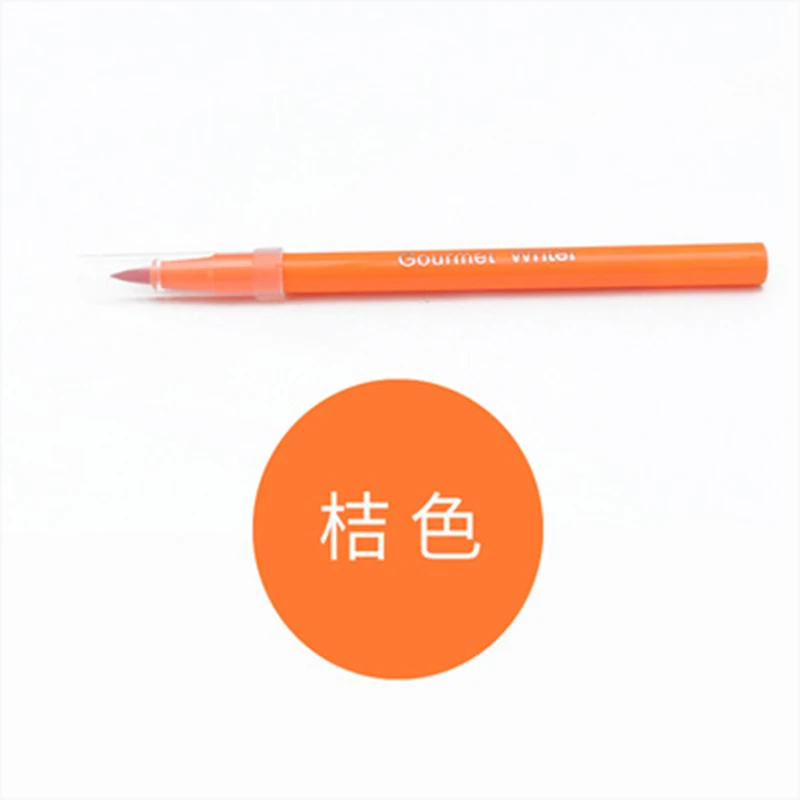 Orange Практичная пищевая съедобный пигмент ручка для самостоятельного изготовления печенья для приготовления тортов ручки для рисования съедобные формы для десерта печенья - Цвет: Orange