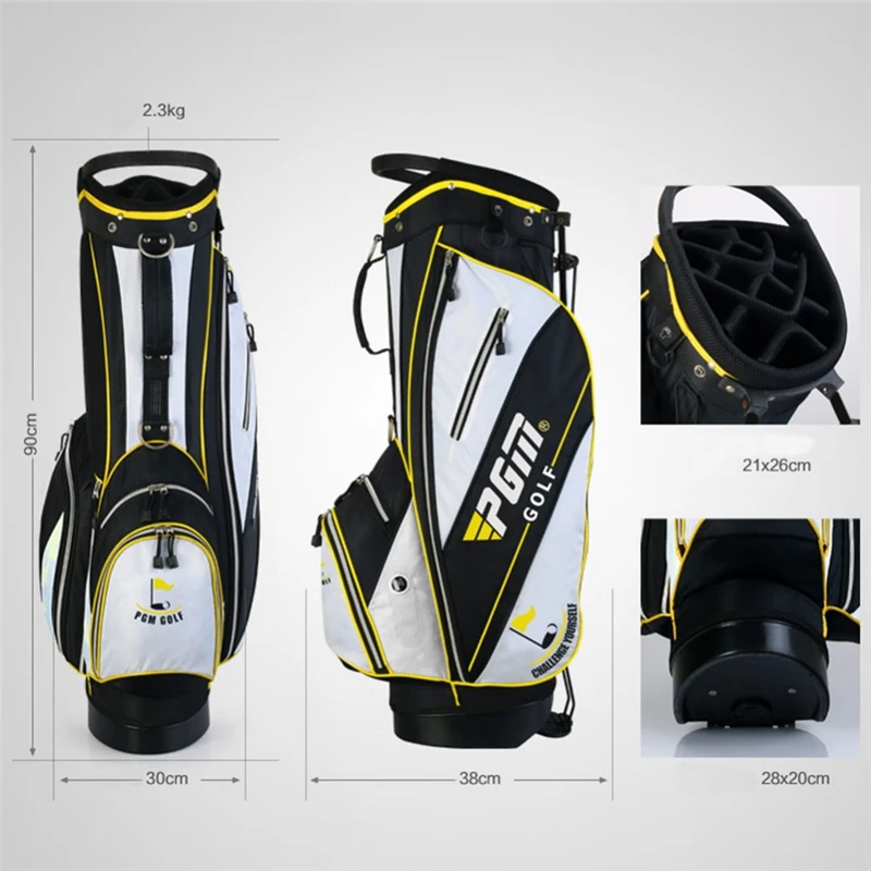 

Pgm Golf Rack Bag Men Women Large Capacity Golf Standard Bag Professional Portable Cart Tripod Rack Bags Aviation Packages D0068