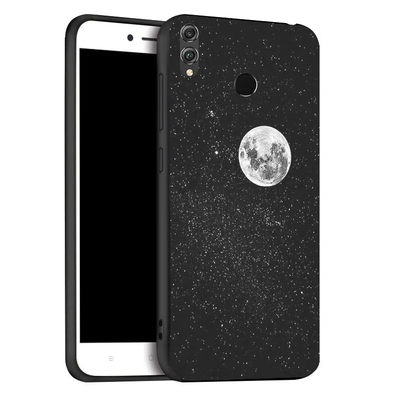 Чехол для huawei Honor 8X 8A 9 10 Lite чехол s Space Moon Astronaut, чехол для телефона huawei Honor 7C 7A Pro, чехол-бампер