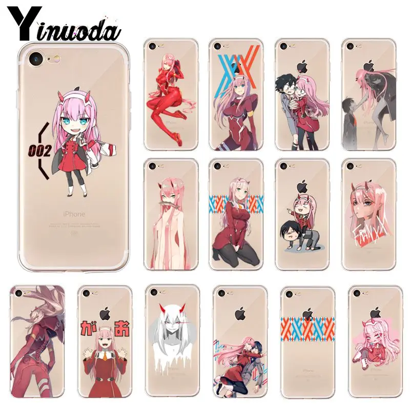 Yinuoda дорогой в FRANXX ZERO два клиента высококачественный чехол для телефона iPhone 8 7 6 6S