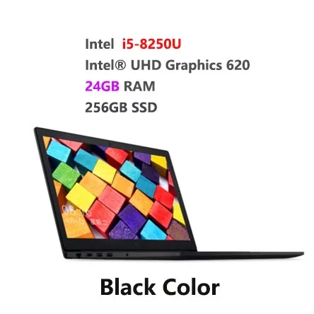 i5 24GB ram Новейший ноутбук Xiaomi Rube 15,6 дюймов Графический 620 интегрированная карта 1920 × 1080 FHD 1,0 камера Windows 10 английский - Цвет: i5 24GB ram