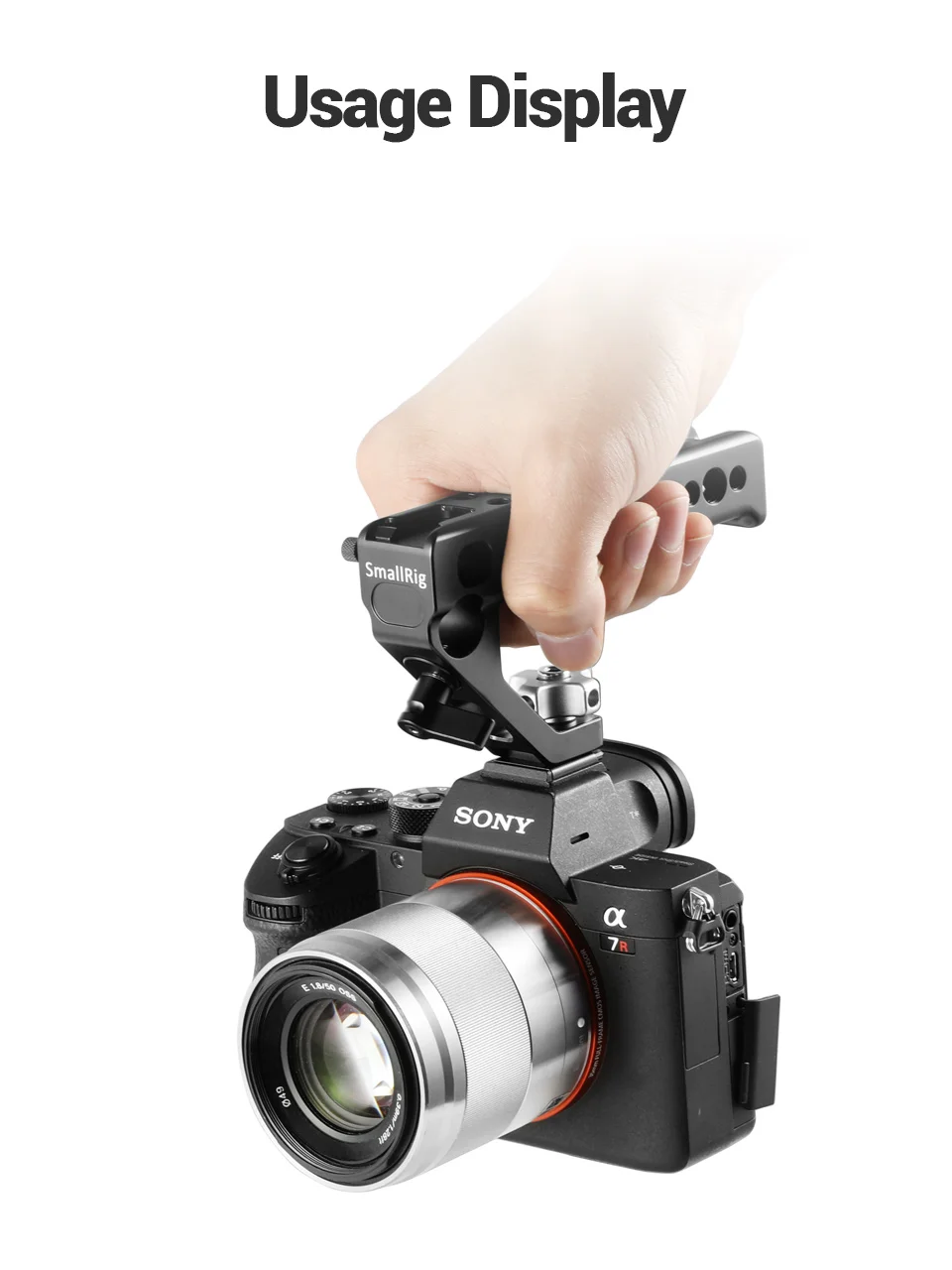 SmallRig адаптер для холодного башмака ручка для крепления DSLR камер и клеток с винтами для большого пальца+ 15 мм зажим для стержня универсальная рукоятка-2094