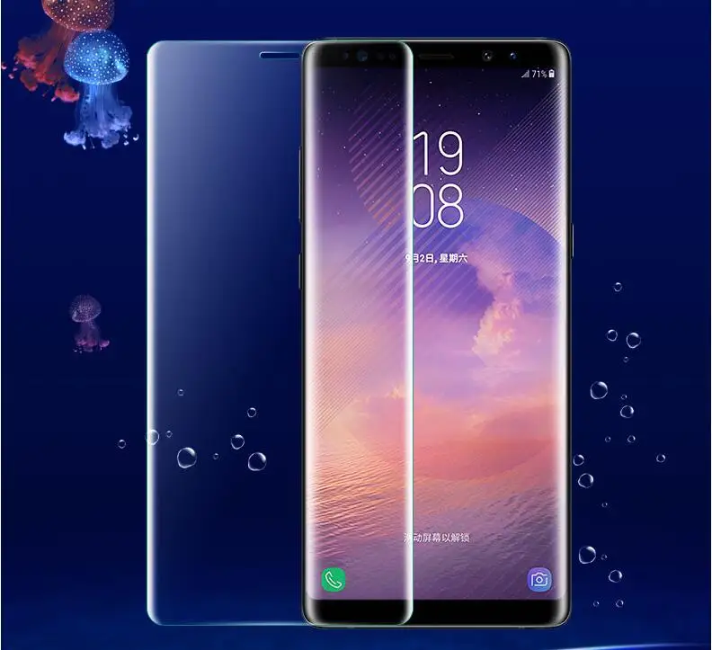 Для Samsung Galaxy Note 9 Защита экрана 3D изогнутая Мягкая полное покрытие защитная пленка