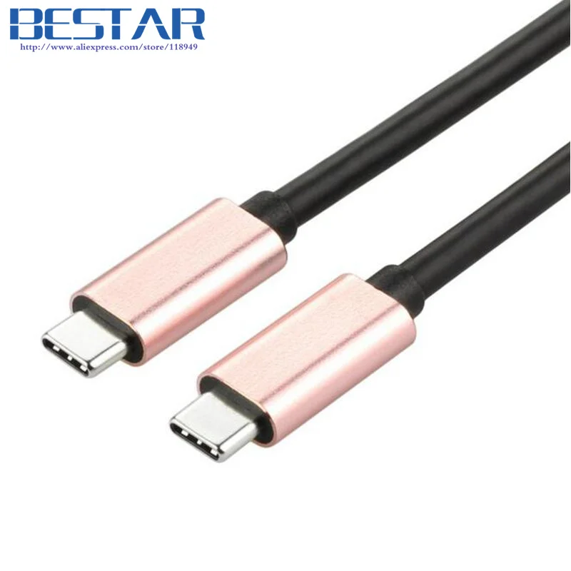 (500 шт./лот) 2017 Новый 0 3 м Плетеный USB 1 Type C папа-папа 3A 10 Гбит/с на заказ GEN2