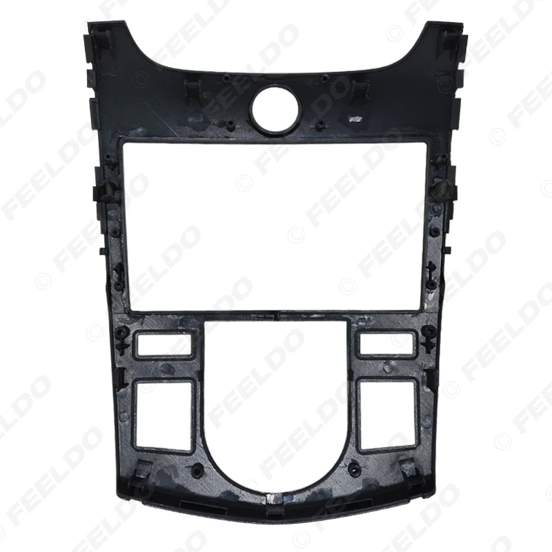 FEELDO Car Stereo Radio Fascia Frame Trim Dash Face Plate установочный комплект для KIA Cerato (09-12)/Forte (09-12)/Naza