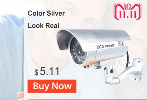 ZILNK 2 шт./лот наружная поддельная Камера пуля домашняя CCTV камера видеонаблюдения Водонепроницаемая Манекен камера с мигающий красный светодиодный черный