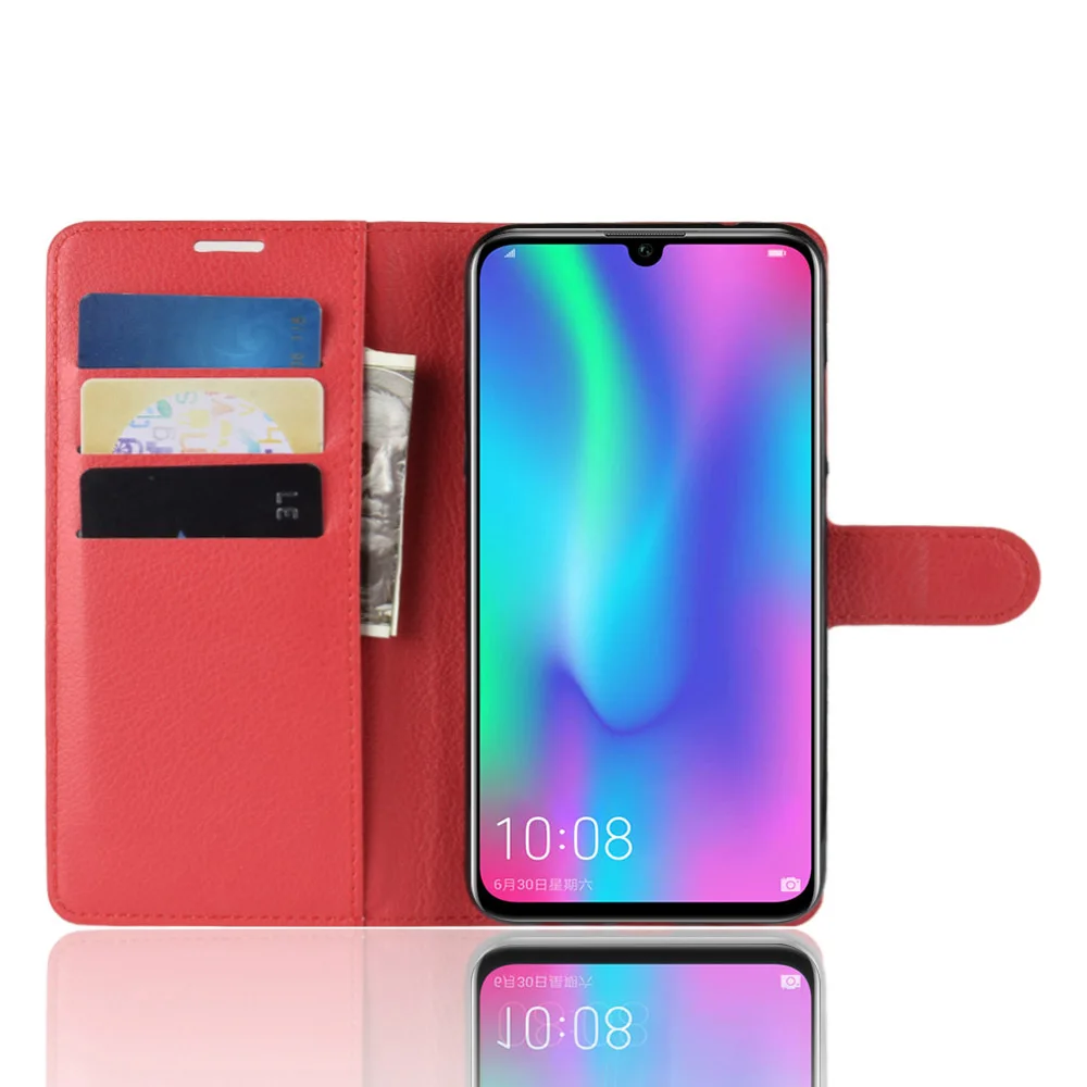KONSMART Флип кожаный чехол для телефона huawei P Smart Кошелек защитный чехол-книжка для P Smart силиконовая подставка чехлы для смартфонов