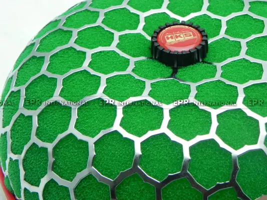 Стайлинг автомобиля зеленый 80 мм супер мощный воздушный фильтр Впускной поток