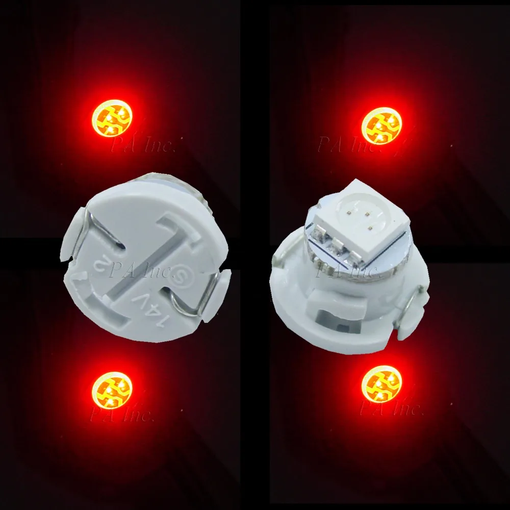 PA светодиодный 10 шт. x T4.7 T5 1SMD 5050 SMD 12 в Neo клиновидная панель пинбол 5 цветов|bulb led|bulb